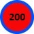 Синий/красный + 200 шаров
